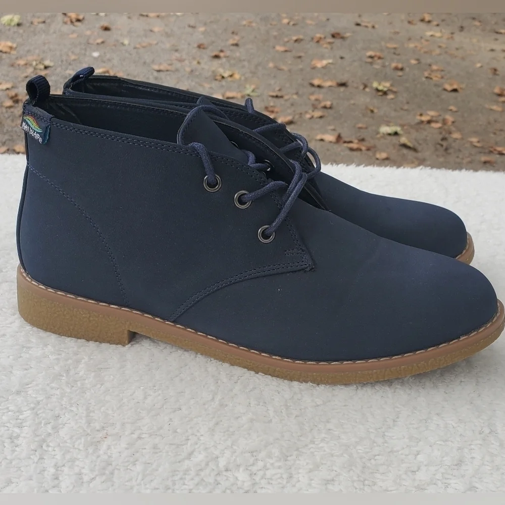 Maui Island Dylan Navy Blue chunky Boho Women's Ankle Boots‎ Size 8M